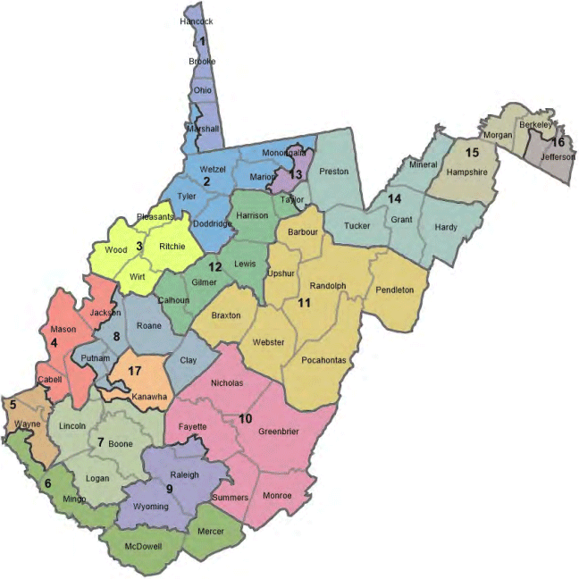 Senatorial Districts Map